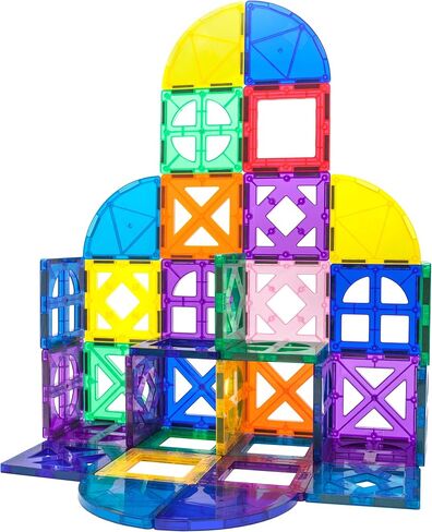 PicassoTiles UV Activated Color Changing Rocket Set Magnet Construction Toy Kit Engineering STEM Learning Playset Child Brain Development Stacking Blocks Playboard for All Ages 3 and Up PT31 in Kuwait