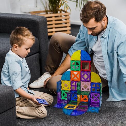 PicassoTiles UV Activated Color Changing Rocket Set Magnet Construction Toy Kit Engineering STEM Learning Playset Child Brain Development Stacking Blocks Playboard for All Ages 3 and Up PT31 in Kuwait