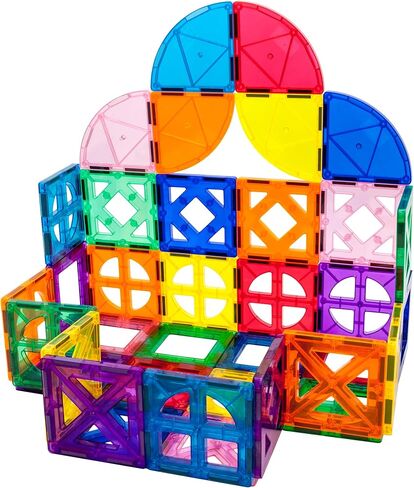PicassoTiles UV Activated Color Changing Rocket Set Magnet Construction Toy Kit Engineering STEM Learning Playset Child Brain Development Stacking Blocks Playboard for All Ages 3 and Up PT31 in Kuwait