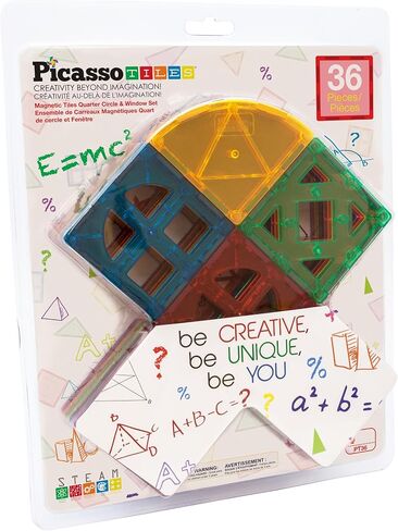 PicassoTiles UV Activated Color Changing Rocket Set Magnet Construction Toy Kit Engineering STEM Learning Playset Child Brain Development Stacking Blocks Playboard for All Ages 3 and Up PT31 in Kuwait