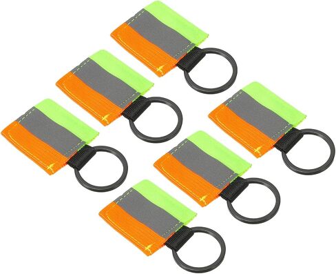 PATIKIL Reflective Keychain Tags, Reflective Zipper Pulls Nylon Keychain High Visibility Reflector Tags in Saudi Arabia