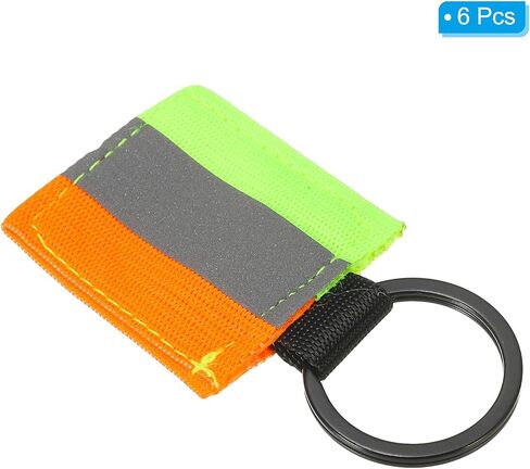PATIKIL Reflective Keychain Tags, Reflective Zipper Pulls Nylon Keychain High Visibility Reflector Tags in Saudi Arabia