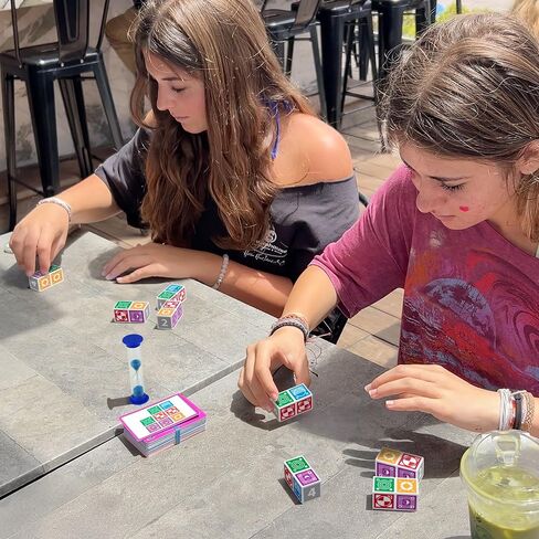 Funwares Match Frenzy: Portable Snap-On Pattern Matching Puzzle Games, Fun Family Mini Board Games for All Ages, Perfect for Travel & Home Play, Road Trip Activities for Kids and Adults, 1-4 Players in Saudi Arabia