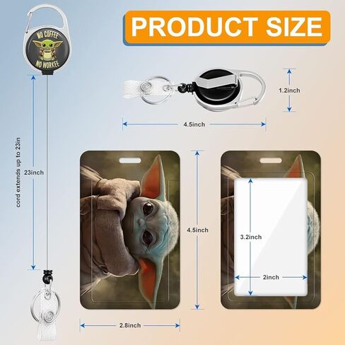 حامل شارة Akkya مع بكرة قابلة للسحب، لطيف مضحك الكرتون أنيمي الجمجمة معرف اسم العلامة العمل شارة كليب الثقيلة العمودي بطاقة حامي غطاء حالة للعمل مكتب ممرضة الطالب المعلم النساء الرجال in Kuwait