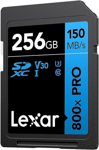 بطاقات Lexar عالية الأداء 800x 64GB (عبوتان) SDXC UHS-I، حتى 120MB/s Read، لكاميرا بوينت آند شوت، DSLR، كاميرا عالية الدقة (LSD080064G-B2NNU) in Kuwait