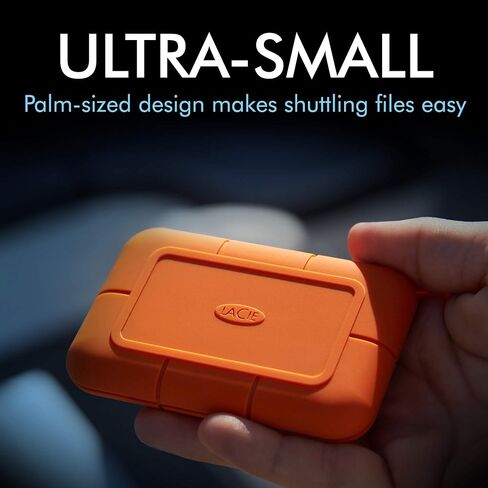LaCie Rugged Secure 2TB External Hard Drive Portable HDD – USB-C USB 3.0 Drop Shock Dust Rain Resistant Computer Desktop Workstation Laptop Hardware Encryption, 1 Month Adobe CC (STFR2000403) in Saudi Arabia