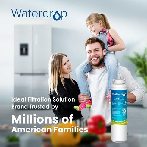 Waterdrop MSWF Refrigerator Water Filter, Replacement for GE® MSWF, 101820A, 101821B, RWF1500A, Pack of 2 in Saudi Arabia