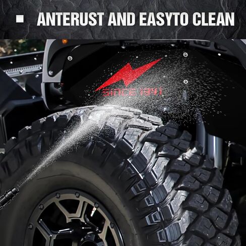 Front & Rear Inner Fender Liners Compatible with 2007-2018 Jeep Wrangler JK & JKU Unlimited Sport Sahara Rubicon, Bolt-on Style Steel Mud Guards Wheel Well Cover Fenders Flares (2/4 Doors) in Saudi Arabia
