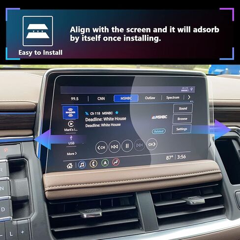 SXCY for 2021 2022 2023 2024 Chevy Tahoe Yukon Suburban Screen Protector 10.2 Inch 2024 Tahoe Navigation Display Screen Protector 2024 Tahoe Accessory in Saudi Arabia