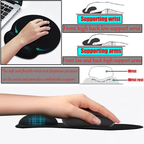 4pcs New Acrylic Tilted Computer Keyboard Stand with Mouse and Keyboard Wrist Rest Pad Computer Keyboard Holder Set for Office Desk,Home,School Supplies (Keyboard Stand) in Saudi Arabia