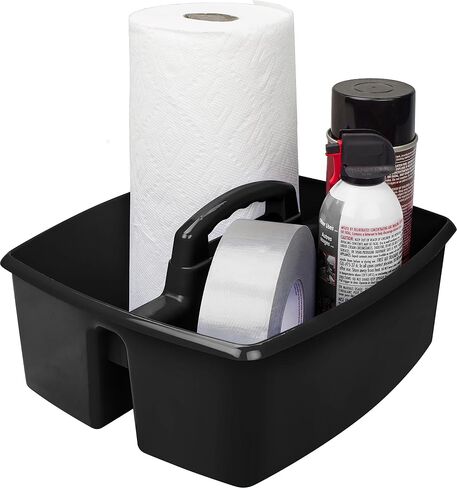 Storex Large Classroom Caddy with Cups, 13 x 11 x 6.575 Inches, Blue, Case of 2 (00985U02C) in Kuwait