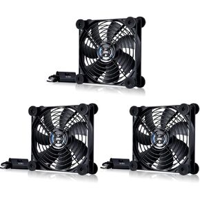 USB 120mm Quiet Fan, 5V USB Portable Cooling Fan for Flat Panel TV Receiver Router DVR Playstation Xbox Computer Cabinet Cooler