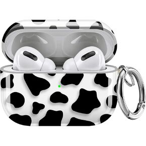 Maxjoy for AirPods Pro Case, Clear AirPod Pro Case for Women Girls Cute Soft Protective Transparent AirPod Pro Cover with Keychain Clip for AirPods Pro Charging Cover 2019, Flower