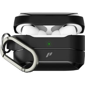 Proof Labs FlexShell Series for AirPods Pro Case - Protective Cover with Carabiner (Matte Black)