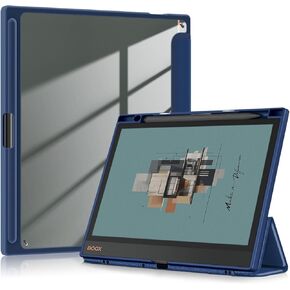 CASE متوافق مع ONYX BOOX NOTE AIR4 C/AIR3 C/AIR3 B/W 10.3 بوصة tablet epaper ، غطاء القشرة الخلفية الشفافة المضادة للاكتساب مع وظيفة الاستيقاظ/النوم التلقائي ، الأسود