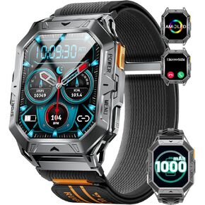 Watch Smart Smart Watch للرجال ، 2.13 '' AMOLED SMARTHATCH ، بطارية بطارية 80 يومًا ، أكثر من 100 موضع رياضة/IP68 WATKER TRATION