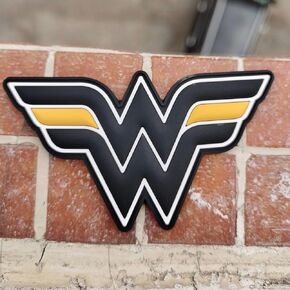 Thin Gold Line Wonder Woman PVC Morale Patch - First Responder, Dispatcher, Police