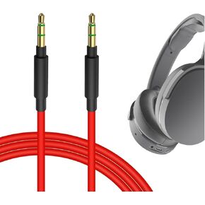 Geekria Audio Cable Compatible with Skullcandy Hesh Evo, Hesh 3, Crusher Evo, Crusher, Crusher ANC, Grind, Venue, Crusher ANC 2, Riff 2 Cable, 3.5mm Aux Replacement Stereo Cord (4 ft / 1.2 m)
