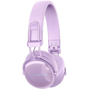 Active Noise Cancellation Wireless Bluetooth On-Ear Headphones:with - Hi Res Sound Up to 55H Battery Life, Lightweight, Comfortable, Foldable Design, for Home Office Travel Purple