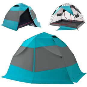 Camping Tent 2 Person, Waterproof & Blackout Double Layer Pop Up Outdoor Tent for Hiking, Travel, Picnic, Portable and Easy Setup