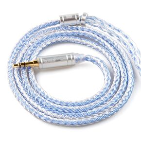 KBEAR ST16 Earphone Cable 16 Core 5N OCC Silver-Plated Upgrade IEM Cable for MMCX 3.5mm Plug Devices Fiio FH3 FH7 FH9 FA9 FH5S SE846 SE535 SE215 SE315 SE425 PRO W60 IE300 IE40PRO (MMCX 3.5MM)