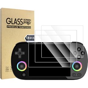 3-Pack Screen Protector Compatible with ANBERNIC RG40XX H / RG406V Retro Handheld Game Consoles, [HD Clarity] [9 Hardness] [Anti-Scratch] Tempered Glass