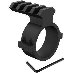 34mm Scope Ring Adaptor W/Picatinny/Weaver Rail, Tactical Barrel Clamp Mount with Rail for Scope Flashlight Laser Sight