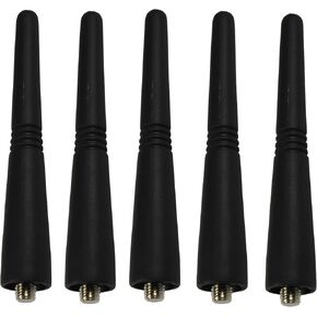 HQRP 5-Pack UHF Antenna Compatible with Motorola HT600, HT1250, HT1250-LS, HT1250-LS+, HT750, MV11C, MV12CV