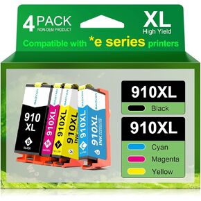 خراطيش حبر 910XL المعاد تصنيعها بديل لـ HP 910XL Combo Combo Pack مع HP OfficeJet Pro 8015E 8025E 8028E 8022E 8035E 8010E PRINTER