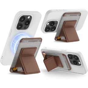 Bundle - Compatible with iPhone 14 Pro Case (Brown) + Magsafe Wallet (Brown)