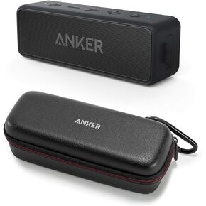 Anker Soundcore 2 Bluetooth Speaker Bundle with Official Travel Case