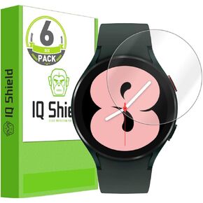 IQShield Screen Protector Compatible with Samsung Galaxy Watch 6 / Galaxy Watch 5 / Galaxy Watch 4 (44mm)(6-Pack) Anti-Bubble Clear TPU Film