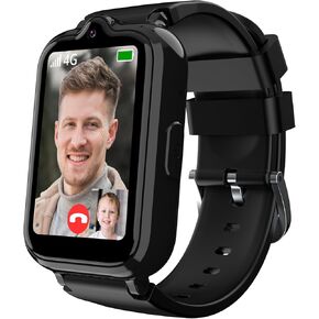 4G Kids Smart Watch with GPS Tracker ، هاتف Kids Coell Watch مع فيديو مكالمة فيديو صوتية على مدار الساعة SOS Camera Game HD Touch Screen