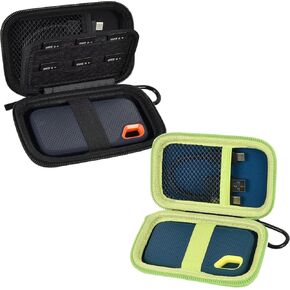 Case Compatible with SanDisk 1TB 2TB 500GB Extreme Portable SSD, for SanDisk PRO External Solid State Drive, Memory Card SD SDXC SDHC Card Storage Holder Organizer (Box Only)