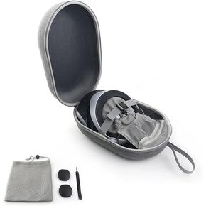 Protective Carrying Case Kit Compatible with PS-VR2, Portable Hard Storage Bag with Lens Covers,Mesh Storage Bag, Cable Tie for Headset and Touch Controllers Accessories