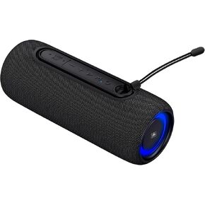 Fisher Portable Bluetooth Speaker with IPX5 Waterproof Speaker, 14W Bluetooth Stereo, 8H Playtime, LED Lights, TWS, BT 5.3, Built-in Mic, Hands Free Calling, Wireless Electronics, Home & Outdoor