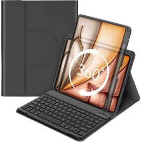 Keyboard Case for iPad Air 11" 2025 M3/Air 11 inch 2024 M2 & iPad Pro 11" 4/3/2/1,iPad Air 5th/4th 10.9",360 Rotating Case and Magnetic Detachable Keyboard Portrait/Landscape Modes-Purple in Saudi Arabia