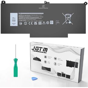 F3YGT Battery Latitude 7480 7490 Battery for Dell 14 12 13 7000 7380 7390 7280 7290 Series DM3WC 0DM3WC DM6WC 2X39G KG7VF V4940 451-BBYE 453-BBCF (F3YGT Battery Replacement for Dell)