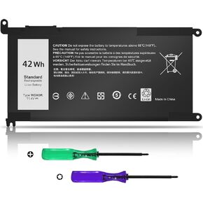 42WH WDX0R استبدال بطارية الكمبيوتر المحمول لـ Dell Inspiron 13 15 5000 7000 Series 5378 5379 5565 5567 5570 5579 7378 7569 7573 7579 ، Latitude 3580 3590 3480 3490 3490