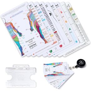 Badge Card Set: Includes Lab Ranges, EKG Interpretation, Glasgow Scale, SBAR, and Rule | Nursing School Essentials, Nursing Badge Card Set, Medical Student, RN, Medical Assistant Accessories