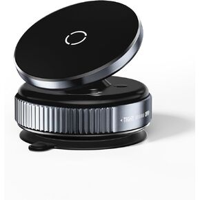 Vacuum Magnetic Phone Holder Stand, Suction Cup Phone Mount,Foldable and Retractable Vacuum Suction Phone Holder,360°Adjustable Magsafe Car Mount for iPhone 16e 16 Pro Max 15 14 13 12