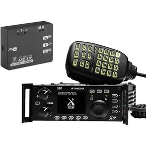 [with DE-19 Expansion] Xiegu G90 HF Radio 20W SSB/CW/AM/FM SDR Structure with Built-in Auto Antenna Tuner