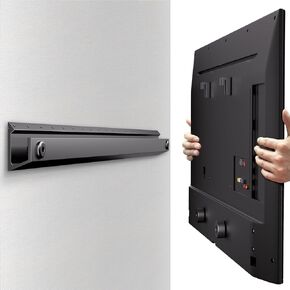 No Stud TV Wall Mount, No Drill Studless TV Hanger for 22-55 Inch TVs, NO Damage Wall Mount Ultra Slim TVs Bracket, Max VESA 400x400mm, Holds up to 100 lbs (Include All Hardware Levels)