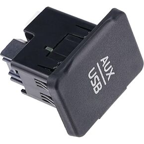Aux Port USB Jack متوافق مع Nissan Altima 2015-2016 Sentra 2015-2017 Versa 2015-2019 Versa Note 2015-2017 Iuxiliary Audio Adapter INPUT
