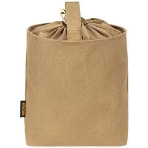 Tactical Folding Dump Pouch Utility Tool Bag Molle Pouches Roll up Dump Pouch for Battle Duty Belt Nylon Mag Pouch Accessory Bag for Paintball Softair Hiking