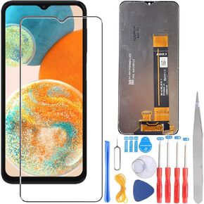 6.7" LCD Display for Samsung Galaxy A05 SM-A055F SM-A055M LCD Display Touch Screen Replacement Screen Glass Assembly + Tools+Screen Protector(Black)