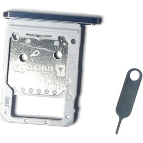 SIM CARD TRAIN SIM MICRO SD SLOT PLATE PARTING PART FOR SAMSUNG GALAXY TAB S7 T870 (Black)