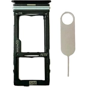 Single Sim Card Tray Slot Holder Micro SD Card Replacement for Samsung Galaxy A52 5G/A52 4G/A72/A52s 5G/A72 5G Incl Card Ejector pin (Black)