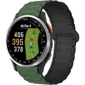 Compatible with Garmin Approach S44 Band, 20mm Quick Release Silicone Sport Strap Replacement Watchband Compatible for Garmin Approach S50, S44, S42, S40 Smartwatch
