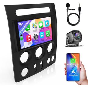 4G+64G Android 13 Car Radio for Hummer H3 2005 2006 2007 2008 2009 2010, 9 Inch Touch Screen H3 Stereo with Wireless CarPlay, Android Auto, GPS, WiFi, HD Backup Camera, SWC, Bluetooth 5.2, FM Radio
